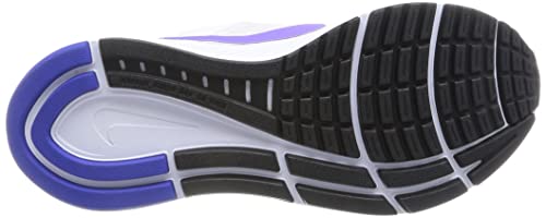 Nike Women's W Air Zoom Structure 23 Running Shoe, White Psychic Purple Barely Grape, 8.5 US