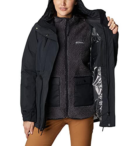 Columbia Women's Drop Ridge Interchange Jacket, Black, Large