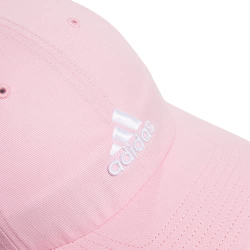 adidas Unisex Kids-Boy's/Girl's Relaxed Adjustable Fit Cap, True Pink/White, One Size