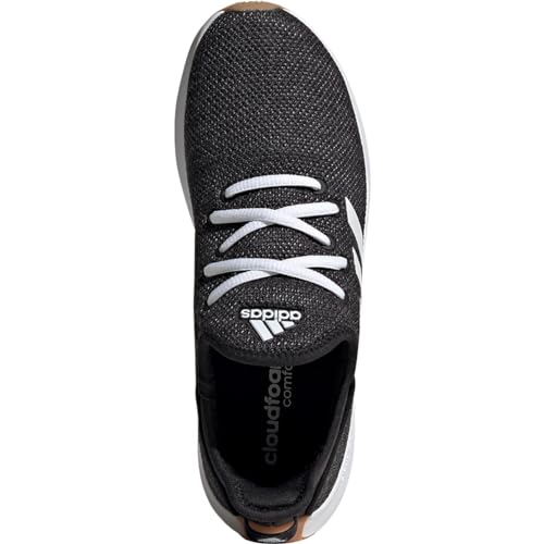 adidas Women's Cloudfoam Pure Sneaker, Black/White/Grey, 9