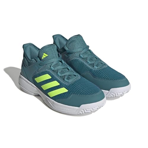 adidas Ubersonic 4 Sneaker, Arctic Fusion/Lucid Lemon/White, 3.5 US Unisex Little Kid