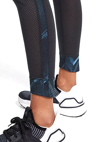 adidas Woman’s Own The Run 7/8 Mid Rise Mesh Tights, XS, Real Blue/Collegiate Royal/Legend Ink