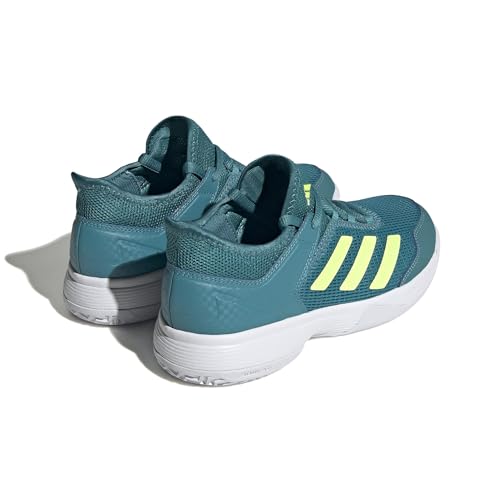 adidas Ubersonic 4 Sneaker, Arctic Fusion/Lucid Lemon/White, 3.5 US Unisex Little Kid