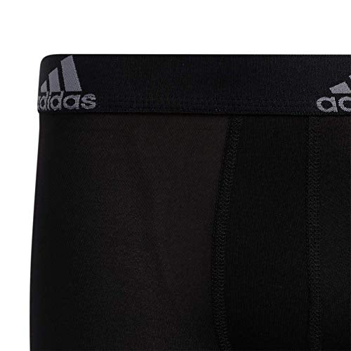 adidas Kids-Boy's Performance Boxer Briefs Underwear (4-Pack), Black/Grey, Large