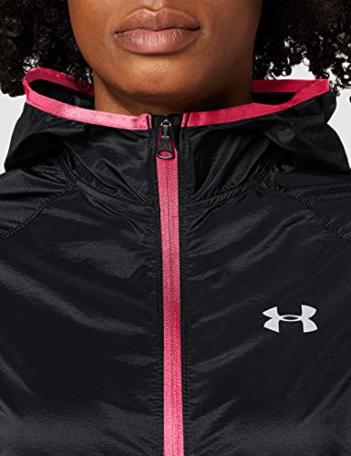 Under Armour Women's Qualifier Storm Packable Jacket , Black (003)/Reflective , Small