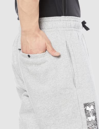 Under Armour UA Rival FLC Graphic Jogger - 1370351-011 - Mod Gray Light Heather/Black - L