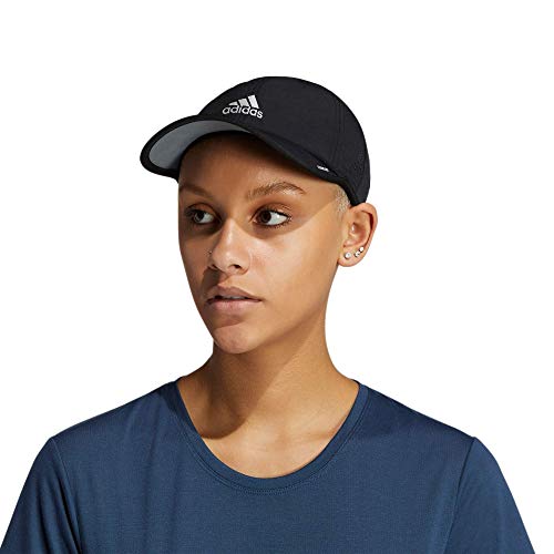 adidas Women's Superlite 2 Relaxed Adjustable Performance Cap, Black/White, One Size