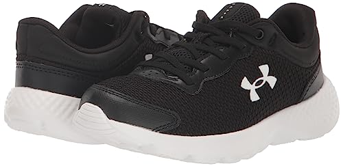 Under Armour Boy's Pre School Escape 4 Alternate Closure Running Shoe, (001) Black/White/White, 2.5 Little Kid
