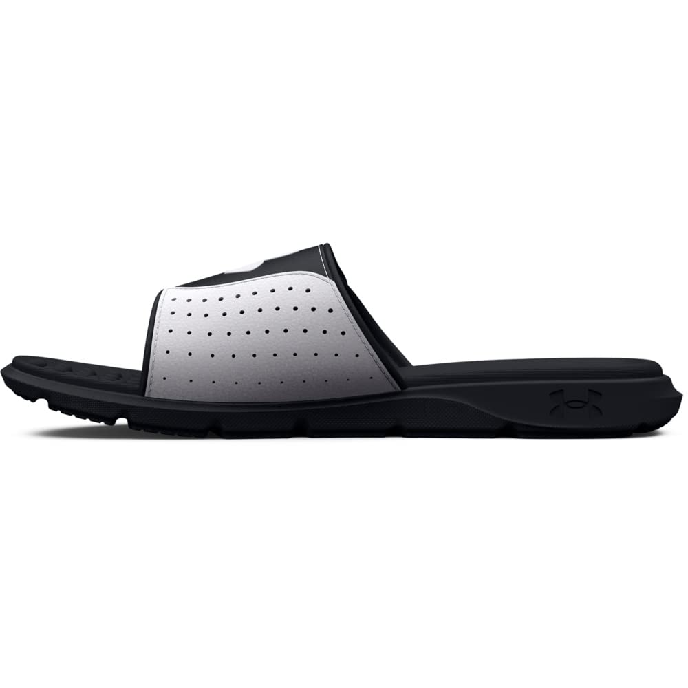 Under Armour Men's Ignite Pro Slide, (003) Black / White / Black, 16, US