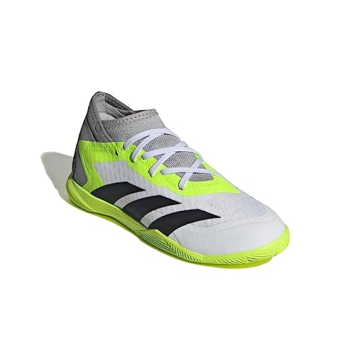 adidas Soccer Predator Accuracy.3 Indoor (Little Kid/Big Kid) Footwear White/Core Black/Lucid Lemon 1 Little Kid M