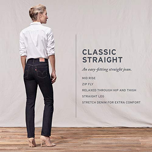 Levi's Women's Classic Straight Jeans, Lapis Dark Horse, 30 (US 10) R