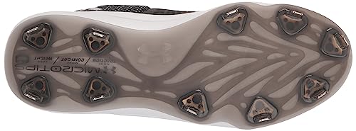 Under Armour Women's Glyde 2.0 MT Softball Shoe, (001) Black/Black/Metallic Silver, 5.5