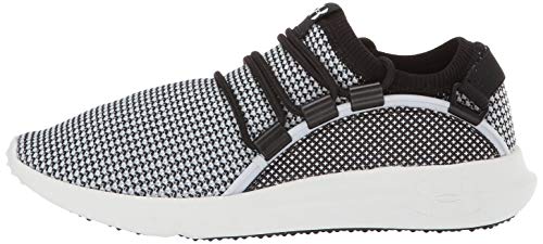 Under Armour Women's RailFit TXT Sneaker, Black/Elemental, 10