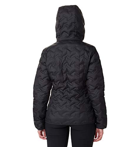 Columbia Women's Delta Ridge Down Hooded Jacket, Black, Large