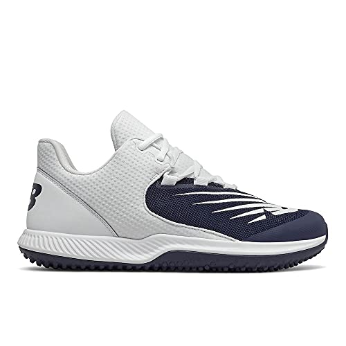 New Balance Men's FuelCell 4040 V6 Turf-Trainer Baseball Shoe, Team Navy/White, 9