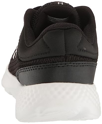 Under Armour Boy's Pre School Escape 4 Alternate Closure Running Shoe, (001) Black/White/White, 2.5 Little Kid