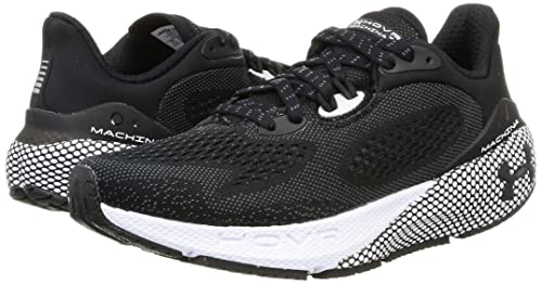 Under Armour Womens HOVR Machina 3 Synthetic Textile Black White Trainers 7 US