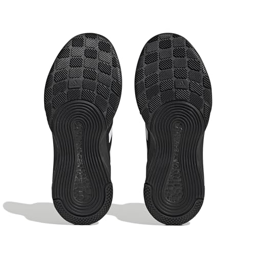adidas Women's Crazyflight Mid Sneaker, Black/White/Carbon, 8