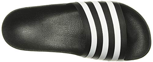 adidas Unisex Adilette Aqua Slides Sandal, Core Black/White/Core Black, 9 US Men