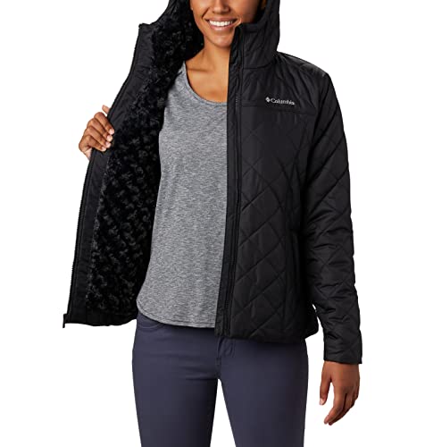 Columbia Women's Copper Crest Hooded Jacket, Black, X-Small