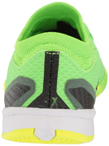 adidas X Speedportal.3 Indoor Soccer Shoe, Solar Green/Solar Red/Solar Yellow, 1 US Unisex Little Kid