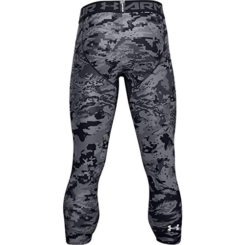 Under Armour Men's HeatGear 3/4 Printed Leggings , Black (001)/Black , Small
