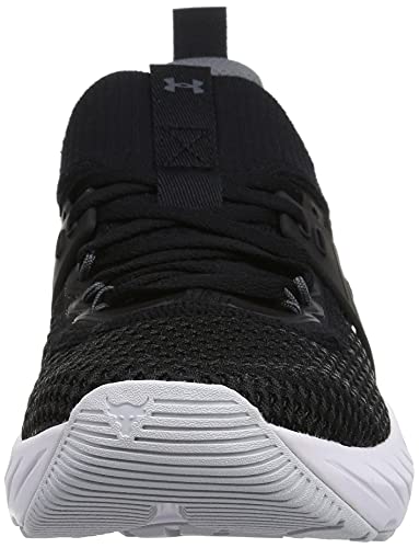 Under Armour Men's Project Rock 4 Training Shoe (11, Black/White, Numeric_11)