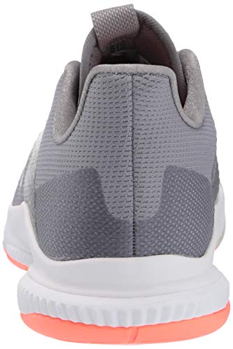 adidas Women's Crazyflight Bounce 3 Volleyball Shoe, Grey/FTWR White/Signal Coral, 13.5 M US
