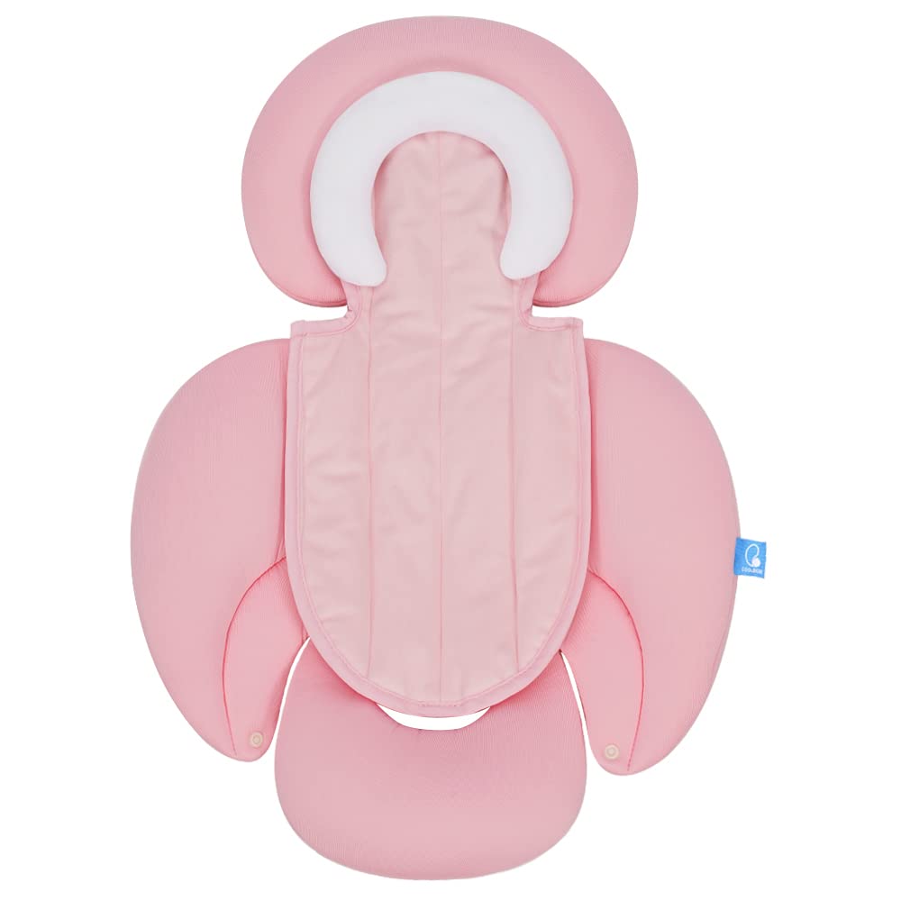 COOLBEBE Upgraded 3-in-1 Babybody Support for Newborn Infant Toddler - Extra Soft Car Seat Insert Cushion Pad, Perfect for Carseats, Strollers, Swings