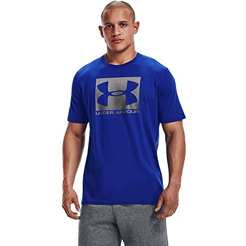 Under Armour Mens Boxed Sportstyle Short-sleeve T-shirt , Royal (400)/Graphite , X-Large