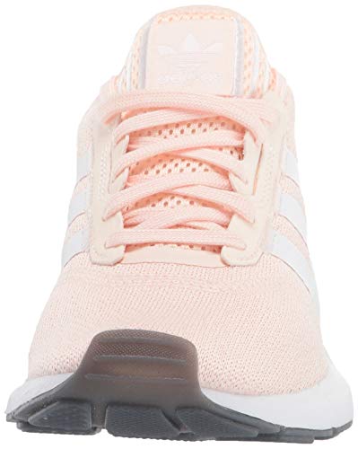 adidas Originals Women's Swift Essential Sneaker, Pink Tint/White/Silver, 6.5