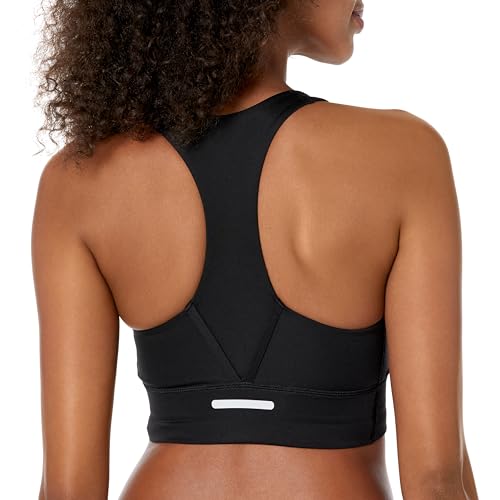 adidas Women's Run Pocket Medium-Support Bra, Black, (X-Small) A/C