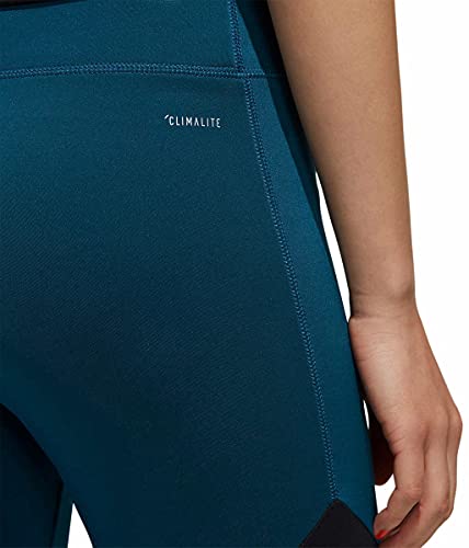 adidas Women's Designed 2 Move Colorblock Regular Rise 7/8 Tight Tech Mineral/Black X-Small