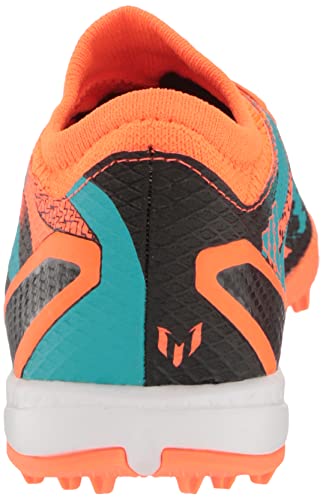adidas Unisex X SPEEDPORTAL Messi.3 Turf Soccer Shoe, Team Solar Orange/Mint Rush/Black, 10 US Men