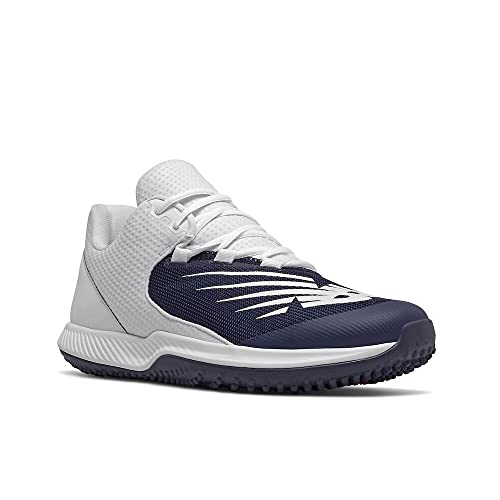 New Balance Men's FuelCell 4040 V6 Turf-Trainer Baseball Shoe, Team Navy/White, 9