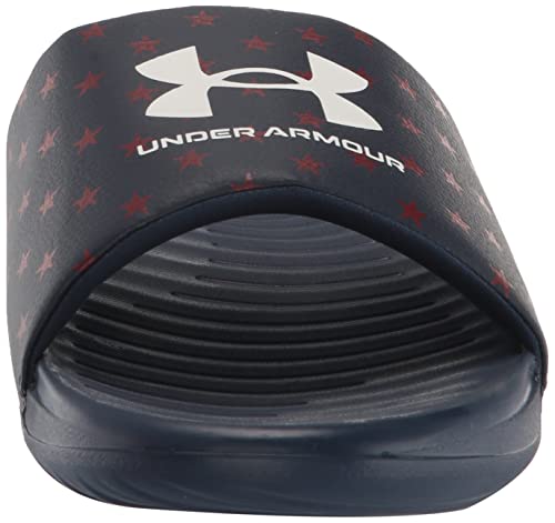 Under Armour Men's Ansa Graphic Slide Sandal, Academy Blue (403)/White, 12