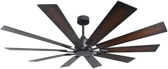 Fusion 66 in. Indoor/Outdoor Oil Rubbed Bronze Smart Ceiling Fan with Remote Control