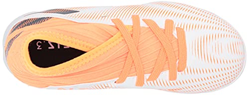 adidas Nemeziz .3 Indoor Soccer Shoe, White/Black/Screaming Orange, 6 US Unisex Big Kid