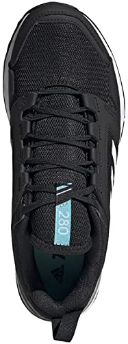 adidas Originals Women's Terrex Agravic TR Trail Running Shoe, Black/Crystal White/Acid Mint, 11