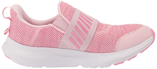 Under Armour Girls Grade School Surge 3 Slip on Sneaker, (600) Prime Pink/Flamingo/Metallic Silver, 3.5 Big Kid