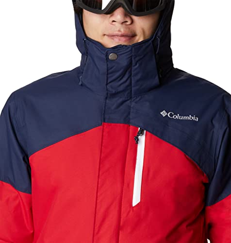Columbia Men's Last Tracks Jacket, Mountain Red/Collegiate Navy, Large