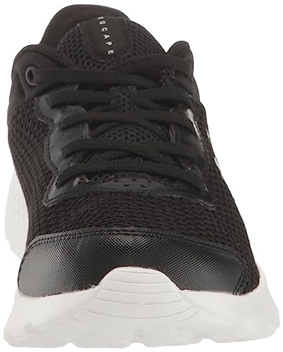 Under Armour Boy's Pre School Escape 4 Alternate Closure Running Shoe, (001) Black/White/White, 2.5 Little Kid