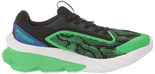 Under Armour Boy's Scramjet 4 Running Shoe, (002) Black/Versa Blue/Extreme Green, 1.5 Little Kid
