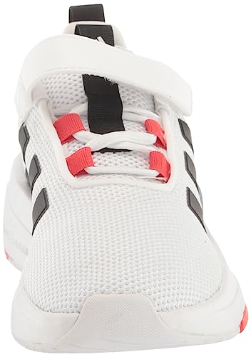 adidas Racer TR23 Sneaker, White/Core Black/Red, 3.5 US Unisex Little Kid