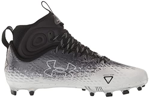 Under Armour Men's Spotlight Lux MC 2.0 Football Shoe, (001) Black/White/White, 11