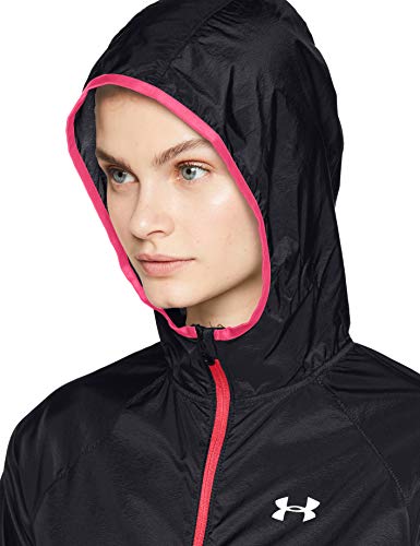 Under Armour Women's Qualifier Storm Packable Jacket , Black (003)/Reflective , Small