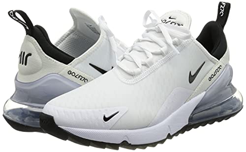 Nike Air Max 270 G CK6483 102 Mens Golf Shoe, White, Size 8