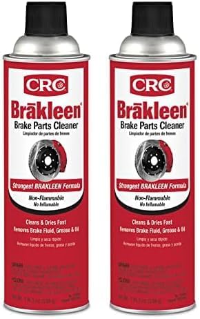 CRC BRAKLEEN Brake Parts Cleaner - Non-Flammable -1lb 3 Oz (05089) (Pack of 2)