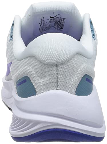 Nike Women's W Air Zoom Structure 23 Running Shoe, White Psychic Purple Barely Grape, 8.5 US