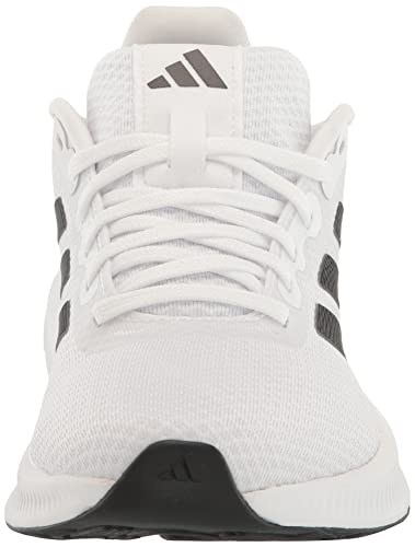 adidas Women's Run Falcon 3.0 Sneaker, White/Black/Black, 8